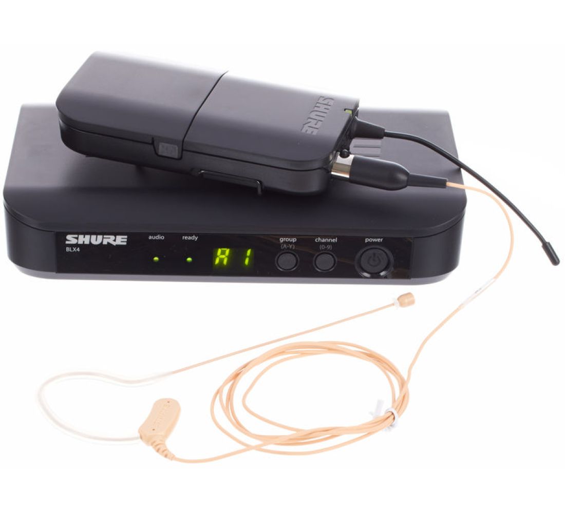 Shure blx14E/mx53 wireless microphone system (Countryman)